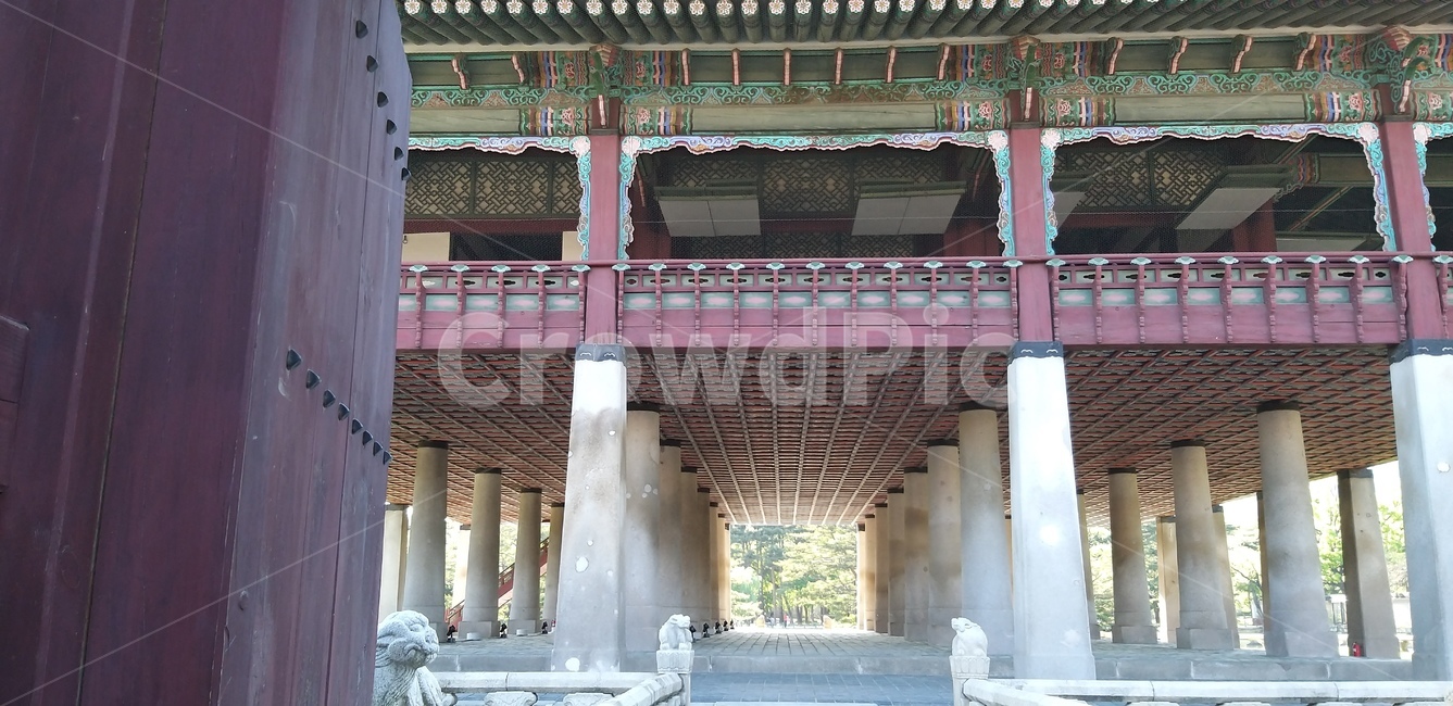 광화문,한국,전통건축,궁,단청,건물외관,korean,tradition,construction,여름,지붕,처마,문,기둥