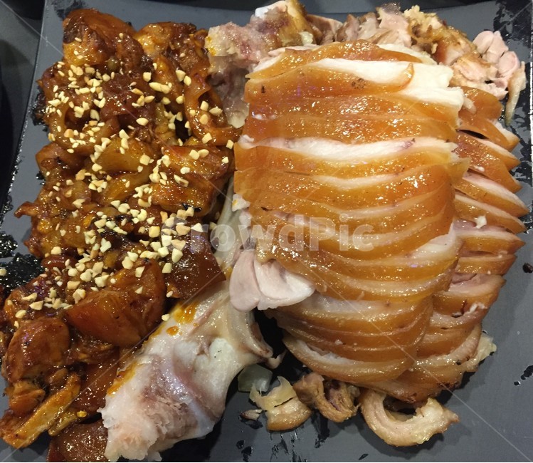 족발,보쌈,안주,근접,윤기