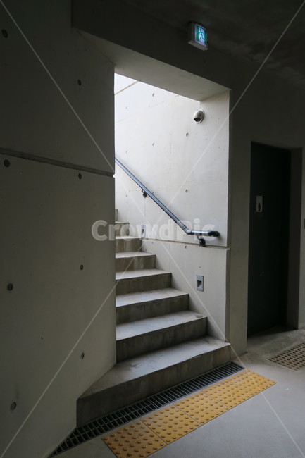 비상구,빛,난간,계단,노출콘크리트