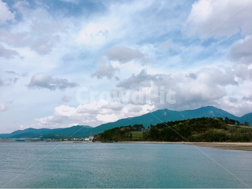 하늘,구름,산,바다,자연,자연,풍경,nature,landscape,land,땅,outdoors,옥외,water,물,sea,ocean,대양,shoreline,해안선