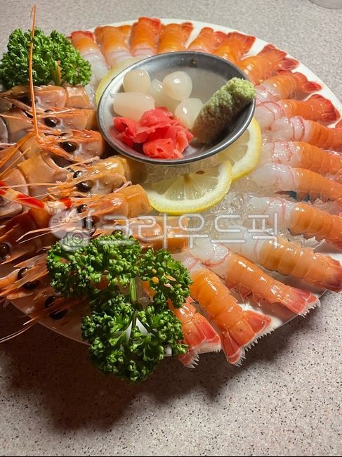 딱새우회, 와사비, 회, food, 음식, 사진,이미지,일러스트,캘리그라피 - sodlstj작가