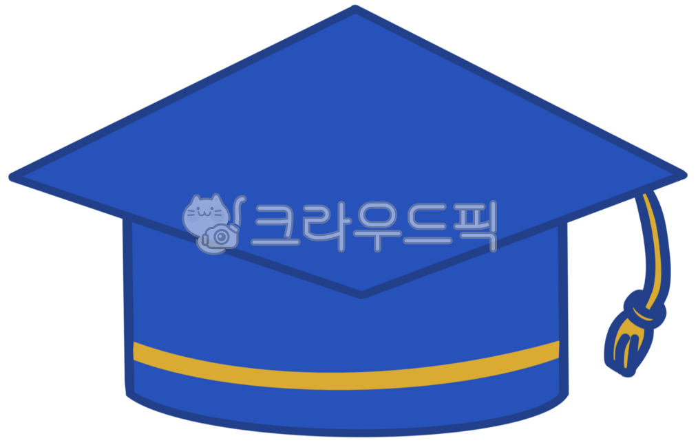 졸업모, 졸업모자, 졸업모자일러스트, 졸업모자그림, 학사모, 사진,이미지,일러스트,캘리그라피 - 롱마카작가
