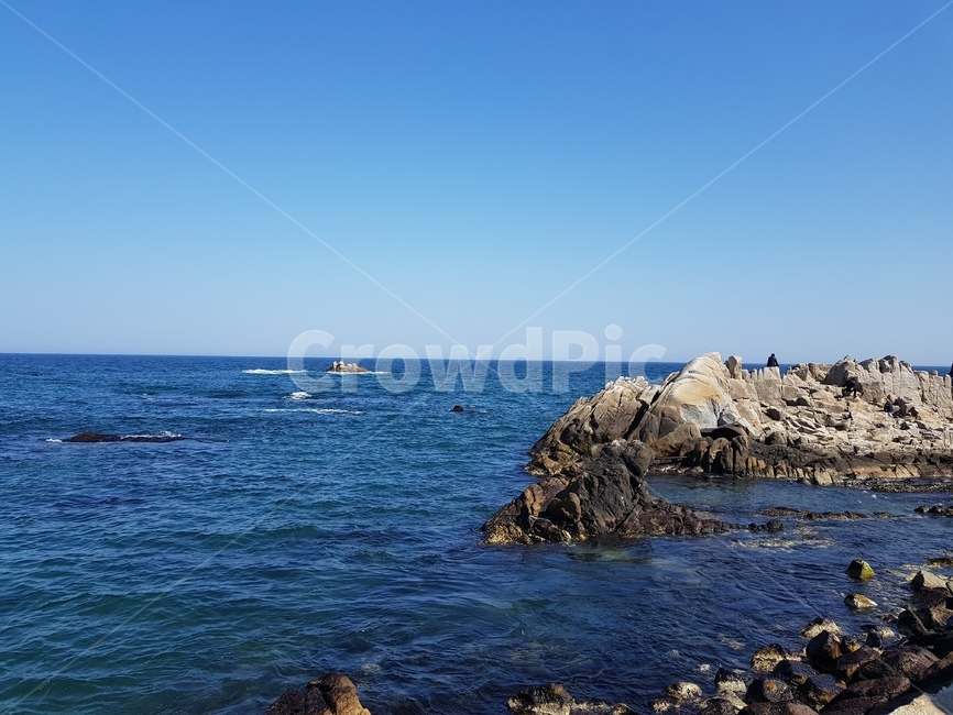 바다,배경,하늘,파랑색,시원한