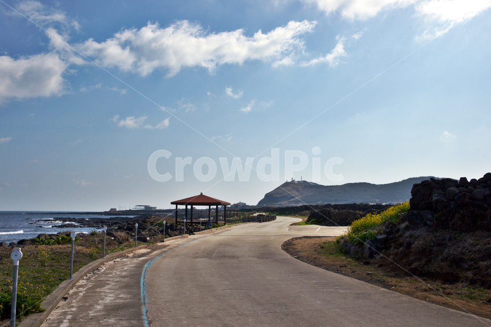 우도,제주,올레11코스,올레,길,도로,푸른하늘,자연,풍경,nature,landscape,한국자연풍경,한국자연경관,korea nature landscape,제주도,jeju,jeju island,tarmac,타맥,asphalt,아스팔트,road
