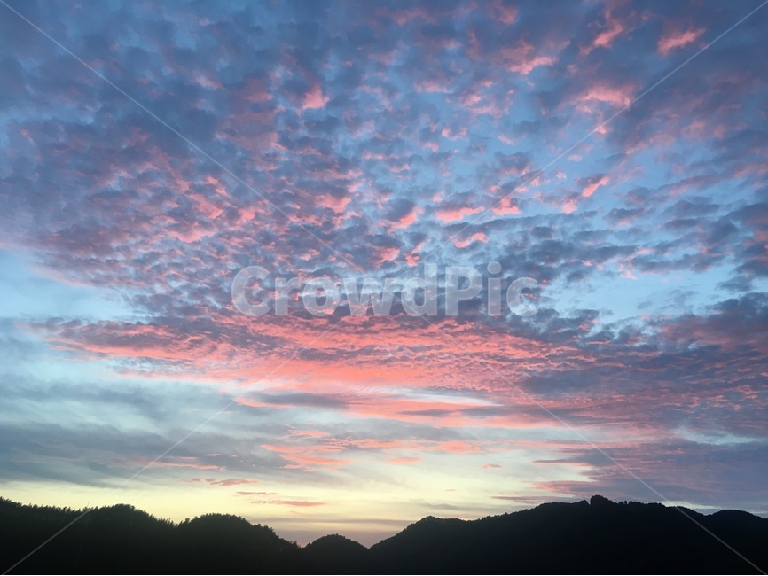 석양,구름,여름,하늘,자연,풍경,자연,풍경,nature,landscape,outdoors,옥외,sky