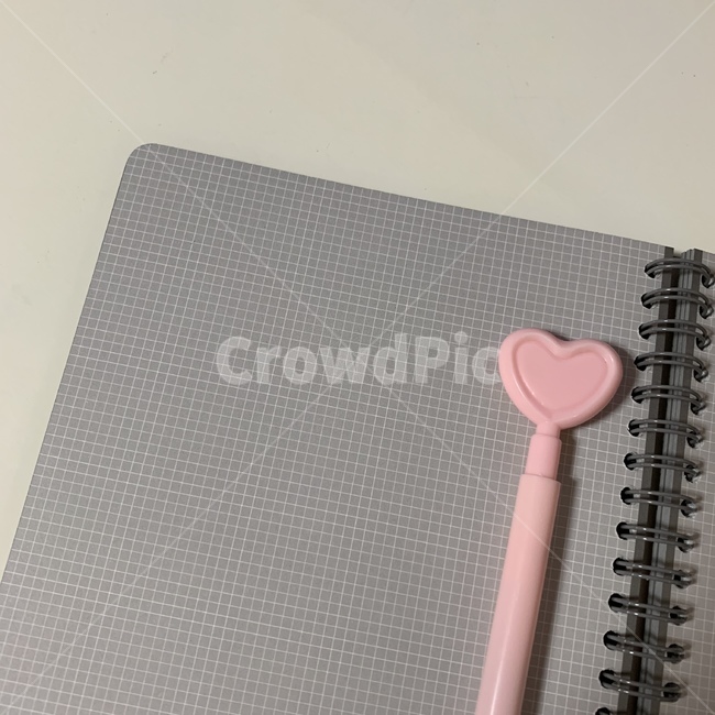 하트,볼펜,공부,모눈종이,쉬는시간,학용품,문구류,사무용품,school supplies,stationery,office supplies