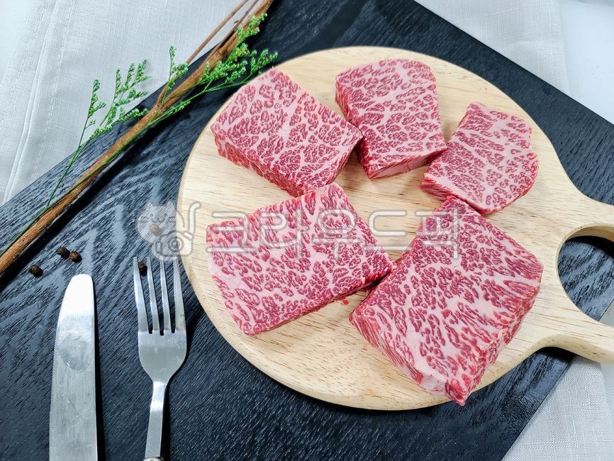 한우,살치살,마블링,스테이크,소고기,음식