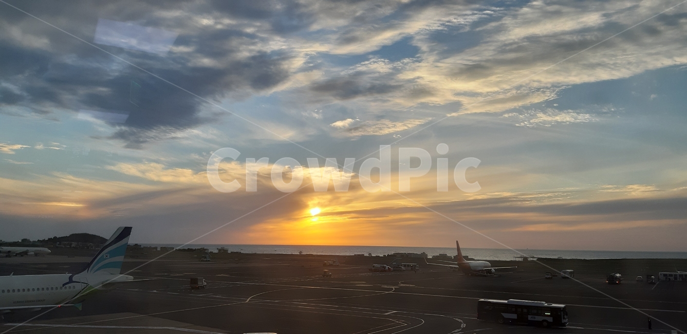 제주도,제주공항,낙조,일몰,제주낙조