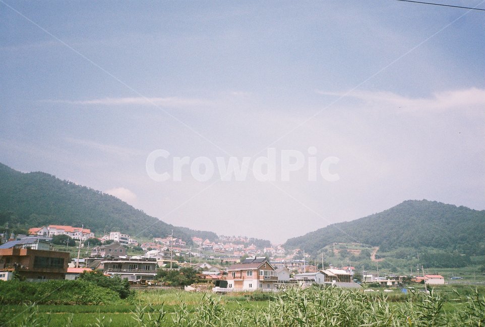 필름,필름사진,film,자연,nature,마을,산,mountain