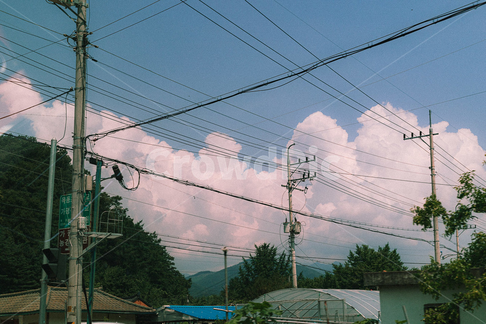 하늘,자연,날씨,구름,야외,감성사진,시골,자연,풍경,nature,landscape,cable,케이블,power lines,전력선,electric transmission tower,송전탑