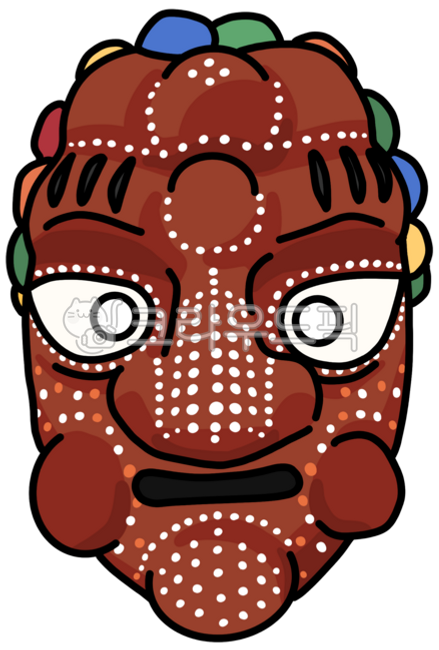 Traditional mask,Korean traditional mask,mask,Korean mask,mask,Korean traditional culture,mask play,mask dance,traditional art,Korean mask dance,Hahoe mask dance,Bongsan mask dance,folk performance,Hahoe mask,Yangban mask,Gaksi mask,Korean