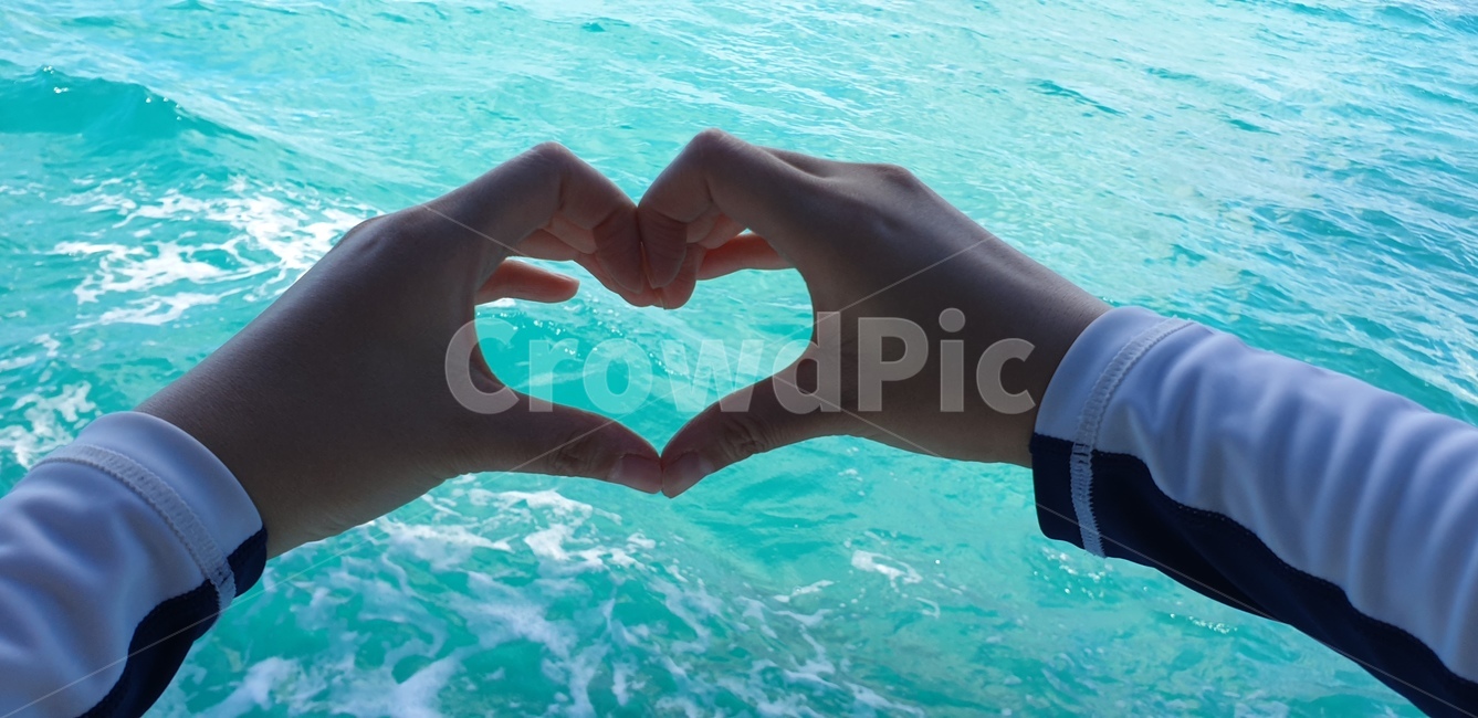 손,하트,손하트,사이판,바다,사랑,러브,연인,love