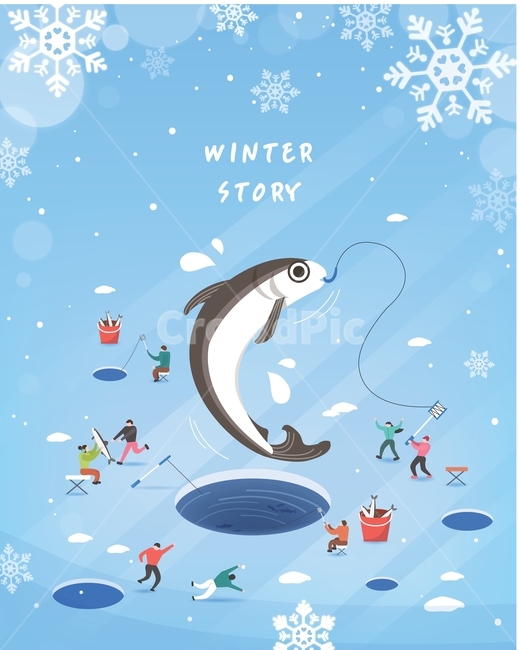 빙어,낚시,축제,얼음,눈,눈송이,겨울,여행,미니멀,일러스트,겨울,계절,winter,season,스포츠,레저,운동,sports,leisure,exercise,그래픽,일러스트레이션,graphic,illustration