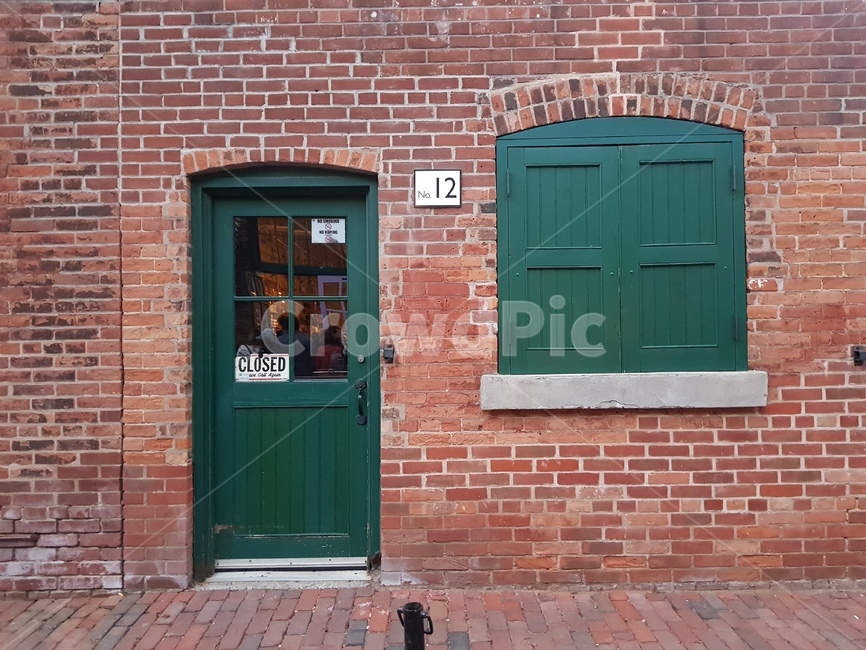 건물,벽돌,문,door,brick
