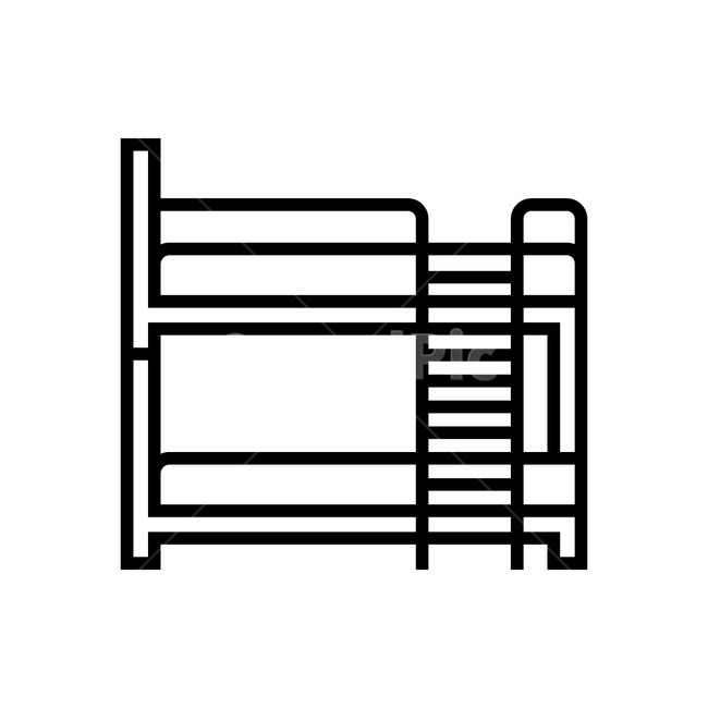 침대,밤,night,이층침대,벙크베드,bed,bunkbed,실내디자인,방,가구,이불,베게,침구,생활,interiordesign,인테리어,침실,실내,그래픽,일러스트레이션,graphic,illustration,아이콘,icon