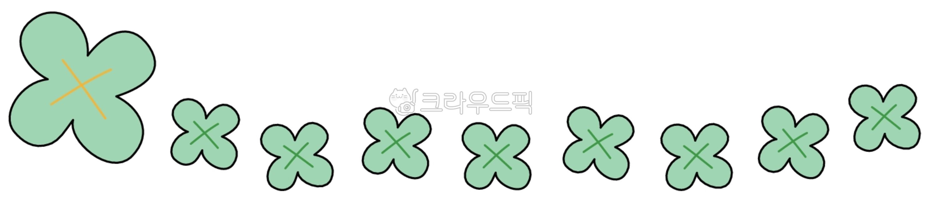 구분선,구분,선,라인,line,줄선,줄라인,다꾸,스티커,sticker,꾸미기,네잎클로버,클로버,clover,행운,럭키,lucky,풀,식물