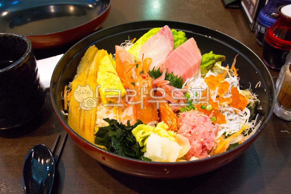 food,음식,일본요리,덮밥,카이센동,해산물