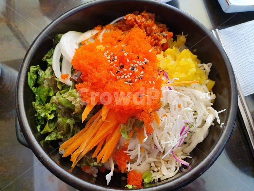알밥,날치알,뚝배기요리,채소,맛집,flyingfish,rice,vegetable,delicious