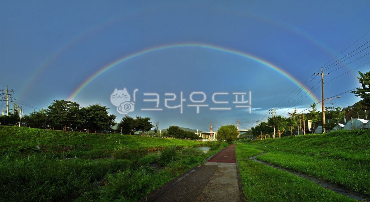 무지개,광학현상,쌍무지개,학의천,rainbow,의왕시,자연,파노라마,하천