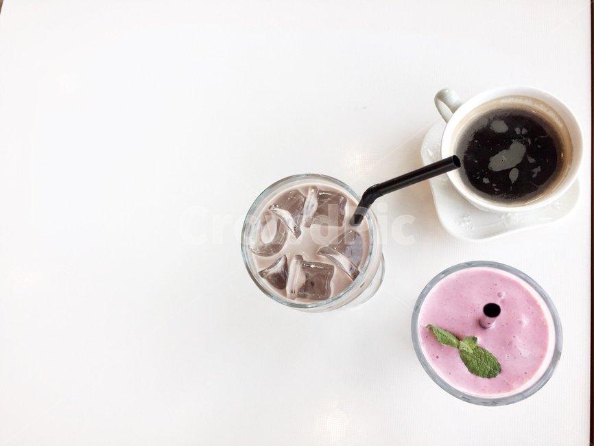 커피,딸기,코코아,얼음,시원한,예쁜