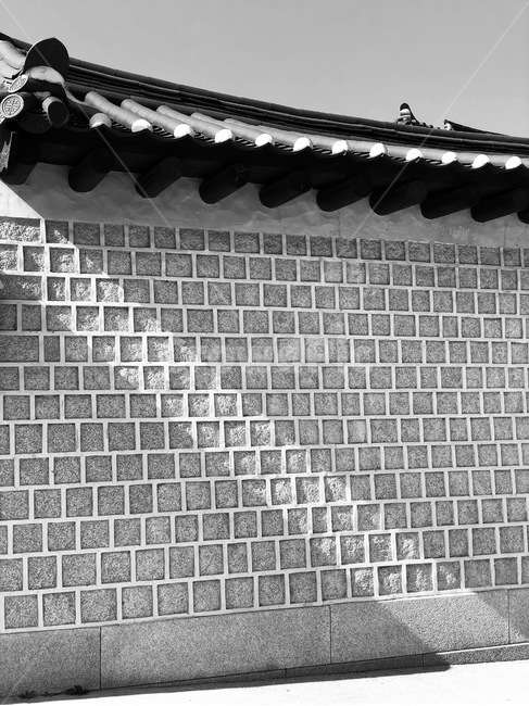흑백,그림자,햇빛,한옥,돌담,기와,한국전통,한국문화,korean traditional,korean culture,흑백,모노톤,monochrome,black and white,건축물,건물외관,exterior,building,structure,architecture,construction