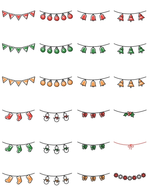 크리스마스,종,양말,눈사람,christmas,line,라인,garland,가랜드,메리크리스마스,성탄절,merry christmas,그래픽,일러스트레이션,graphic,illustration