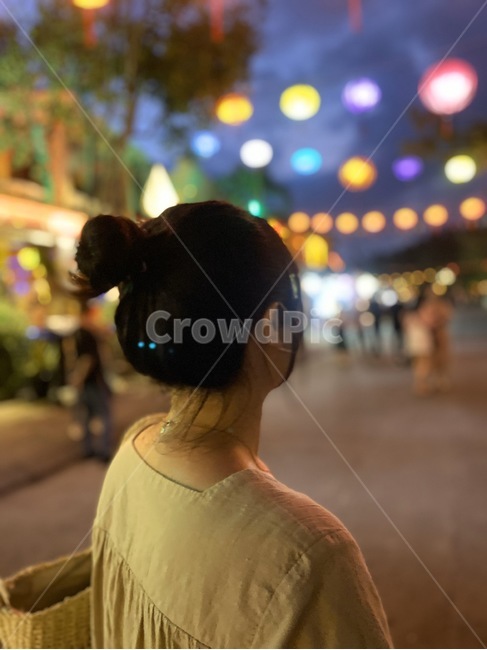사람,등불,뒷모습,포커스,person