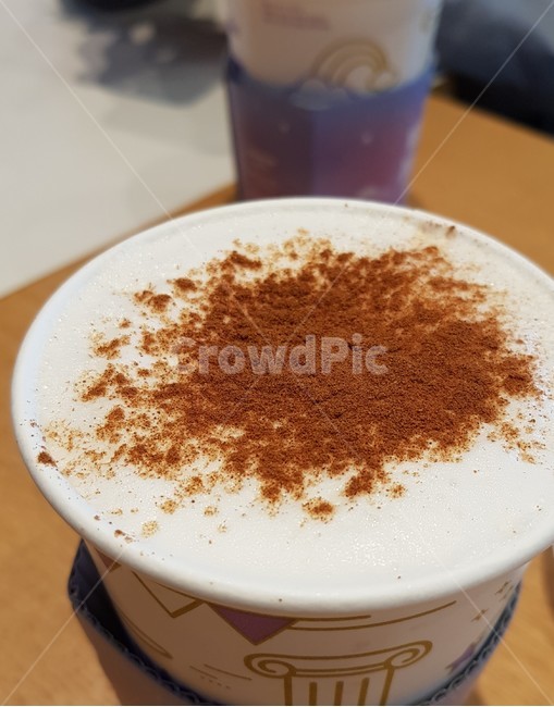 마실것,라떼,latte,커피,coffee,카페라떼,카푸치노,시나몬가루