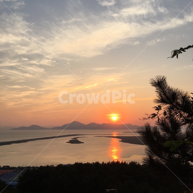 바다,노을,하늘,감성,밤하늘,감성사진,노을지는바다,밤바다,안정,행복,자연