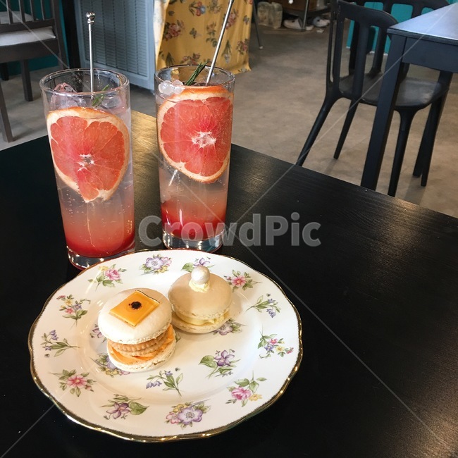 에이드,마카롱,카페,음료,디저트,자몽에이드,음료수,drink,beverage