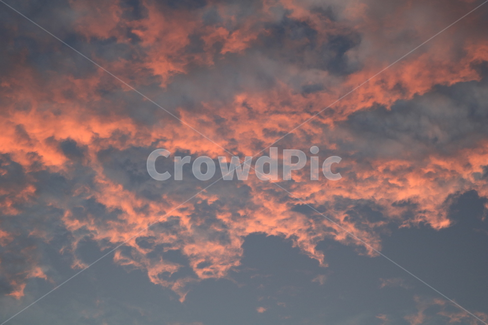 하늘,구름,노을,뭉게구름,저녁노을,자연,풍경,nature,landscape,outdoors,옥외,sky,cloud