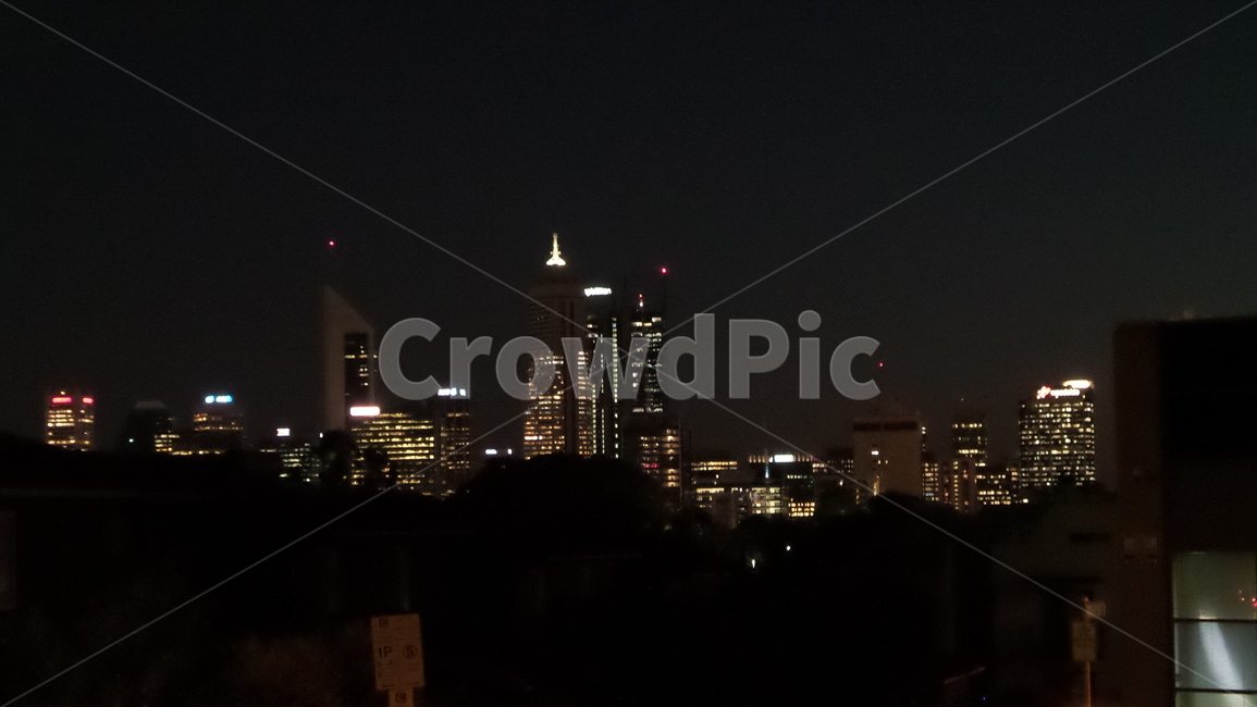 높은곳,저녁,호주,퍼스,nightview
