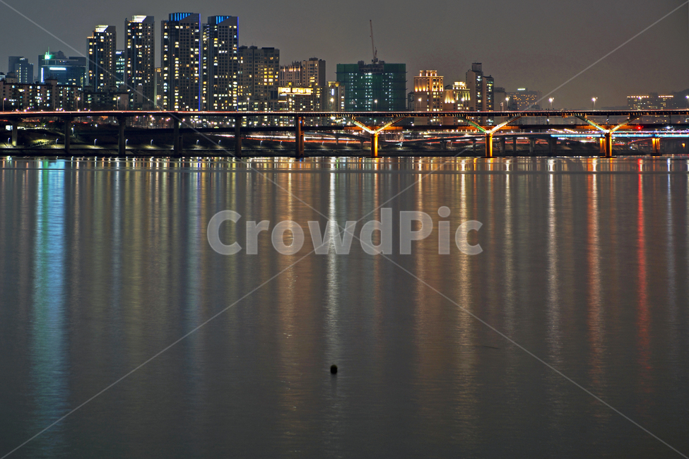 한강,야경,반영,조명,불빛,청담동,청담대교,야경,밤,풍경,nightscape,night,landscape