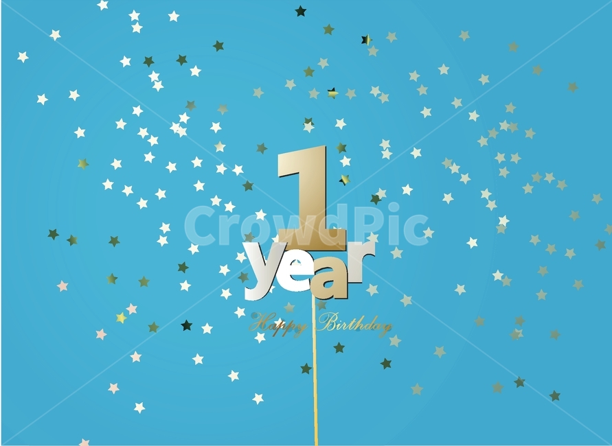 1주년,기념일,이벤트,행사,축하,별,반짝이다,휘날리다,뿌리다,골드,그래픽,일러스트레이션,graphic,illustration