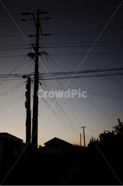 자연,nature,노을,일몰,sunset,하늘,황혼,붉은하늘,redsky,sky,전신주,전봇대,케이블,cable,utilitypole,powerlines,전력선,electrictransmissiontower,송전탑