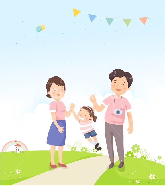 family month,picnic,Mothers Day,house,people,cloud,Field,children,background,person,bird,sight,event,family,parents