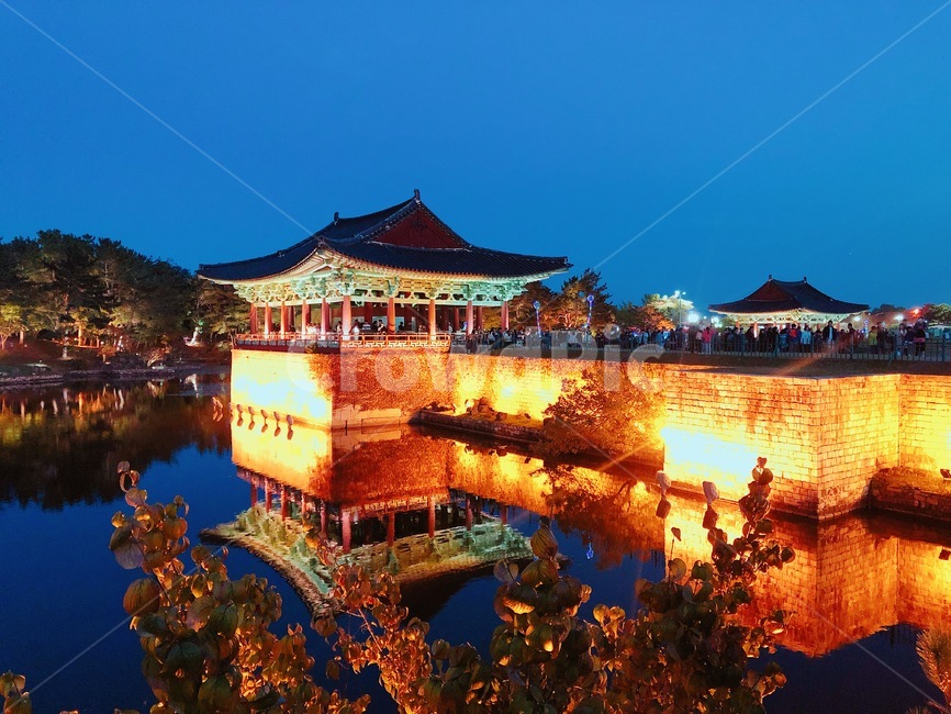 경주,안압지,풍경,하늘,나무,저녁,야경,밤,풍경,nightscape,night,landscape,랜드마크,landmark,tourist attraction,한국랜드마크,한국관광지,한국명소,korea landmark,korea tourist attraction,architecture,건축물,building,건물,shrine,신사,worship,예배,pagoda,탑