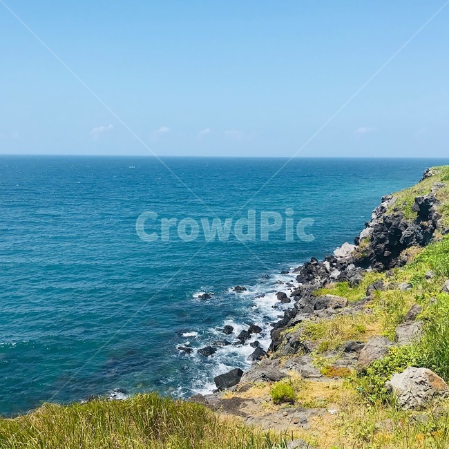 제주도,여름,jejudo,summer,바다,thesea,theocean,beach,jejudo,자연,풍경,nature,landscape,promontory,곶,outdoors,옥외,cliff,낭떠러지