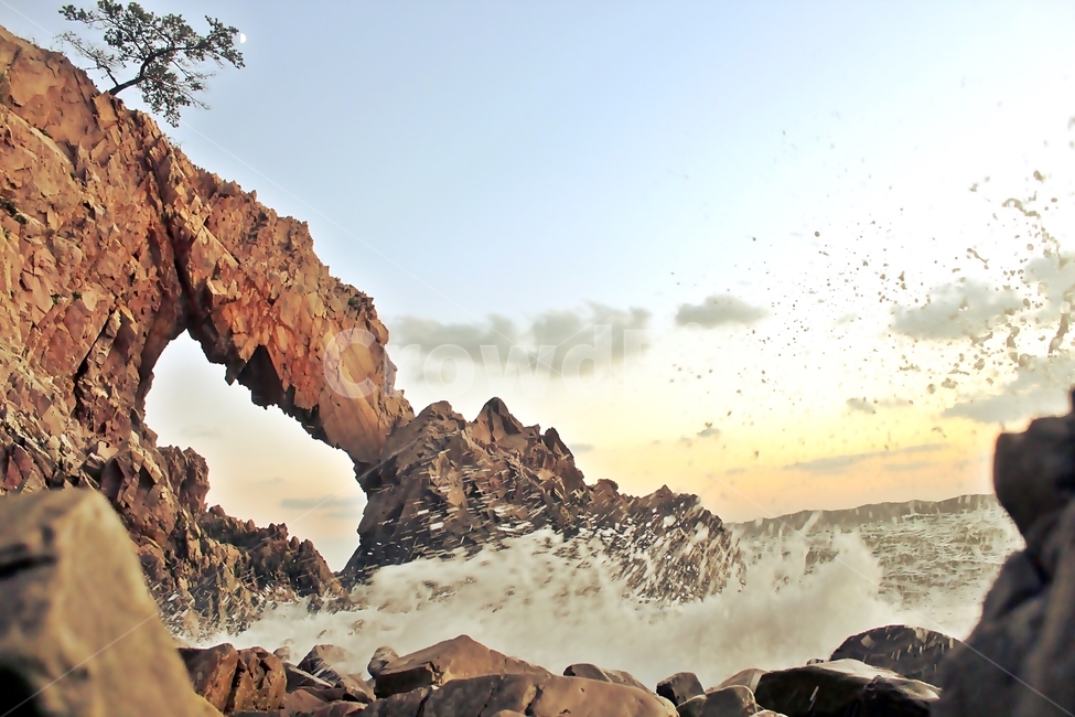 nature,자연,mountain,산,outdoors,옥외,바다,파도,바위