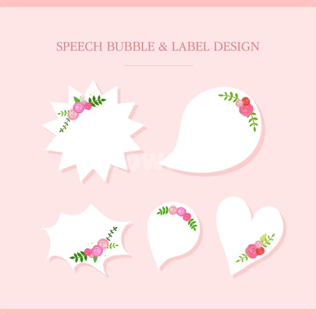 장미꽃,봄,식물,꽃,라벨,말풍선,텍스트박스,봄,계절,spring,season,그래픽,일러스트레이션,graphic,illustration