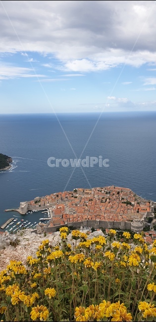 Eastern Europe,Overseas,dubrovnik,building,foreign country,structure,foreign,oversea,rampart,world,adriatic sea,construction,land mark,red roof,landmark,Dubrovnik,Croatia,architecture
