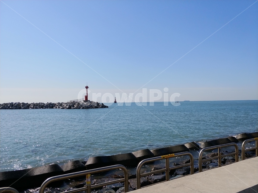등대,바다,물,outdoors,sea