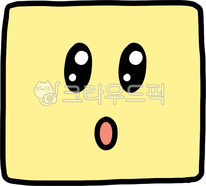 네모, 상자, 블럭, 캐릭터, 네모캐릭터, 사진,이미지,일러스트,캘리그라피 - 또까상점작가