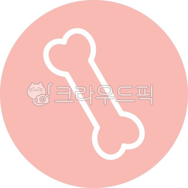 뼈다귀,뼈,흰색,분홍색,원형,배경,심플,미니멀,개,강아지,간식,벡터,일러스트,디자인