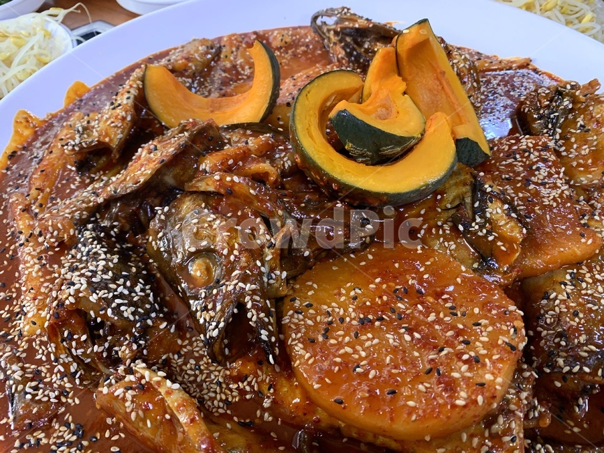 Braised nose bridge,fish ring,Korean,food,koreancook,stewed pollack,fish,Pollack dish,cooking,spicy food,nose bridge,koreanfood