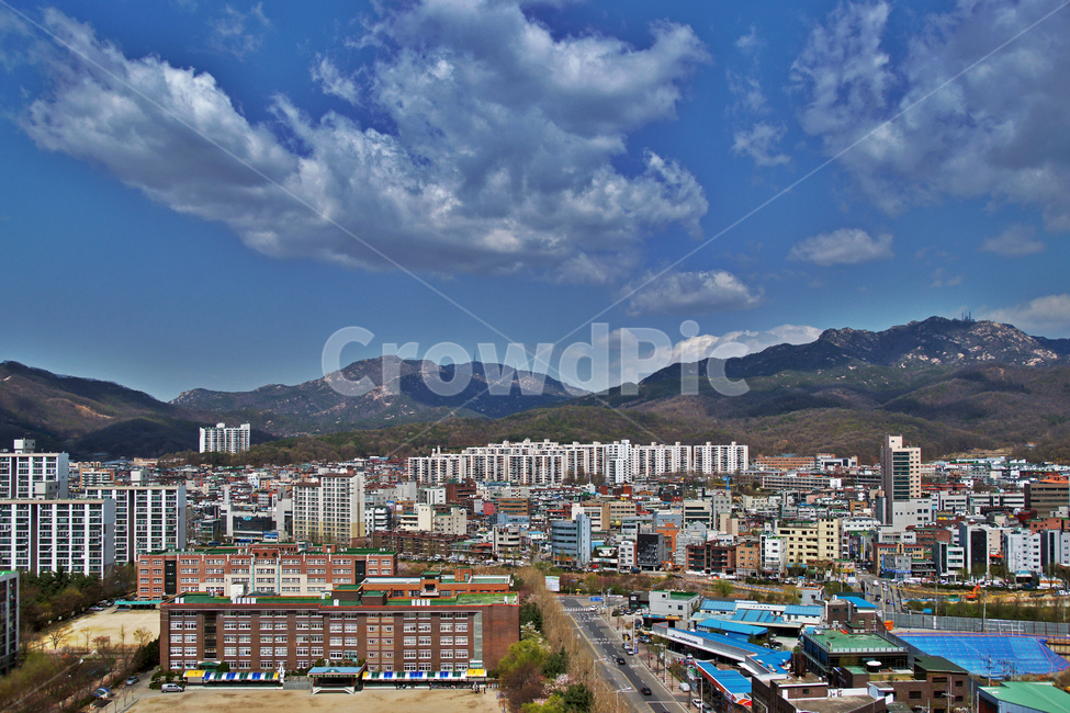 도심풍경,평촌,관악산,건물,아파트,도심,한국도시풍경,한국도시경관,korea cityscape