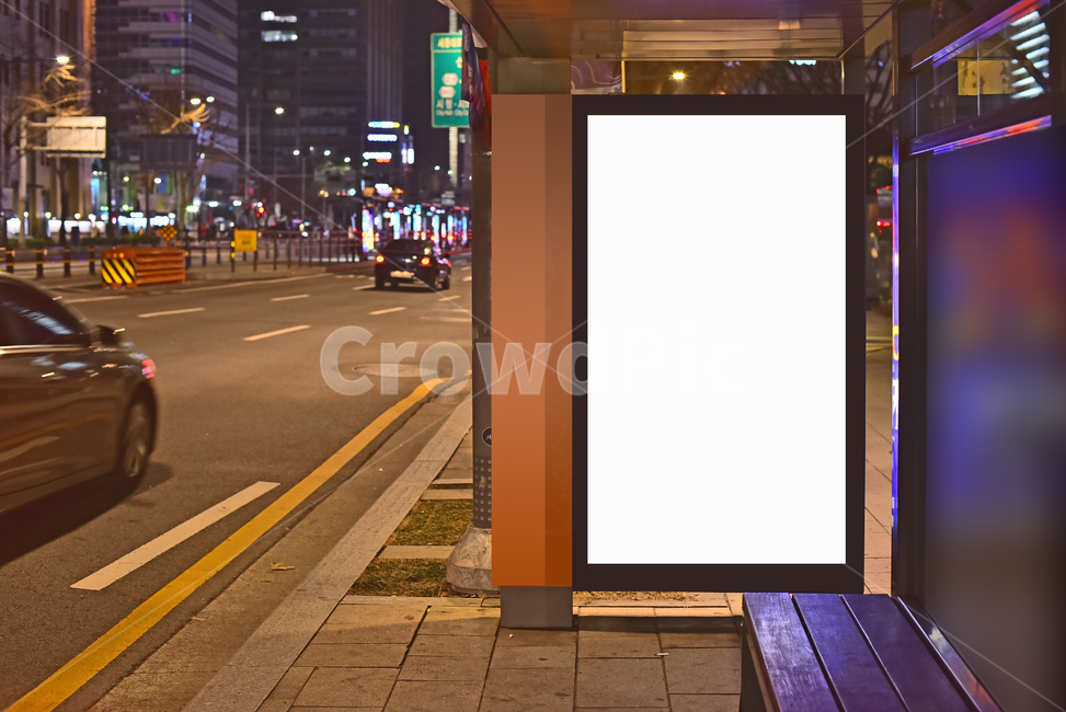 bus stop,commercial,electronics,sign,screen,standing signboard,building,empty,empty space,traffic,projection screen,backdrop,mockup image,night,billboard,background,projectionscreen,frame,signboard,information board,blank,city,commercial advertisement,out