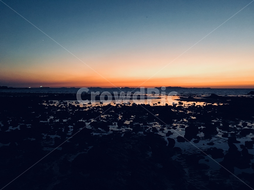 석양,바다,갯벌,서해,대천,자연,풍경,nature,landscape,해변,바다,beach,sea,outdoors,옥외,경치,scenery