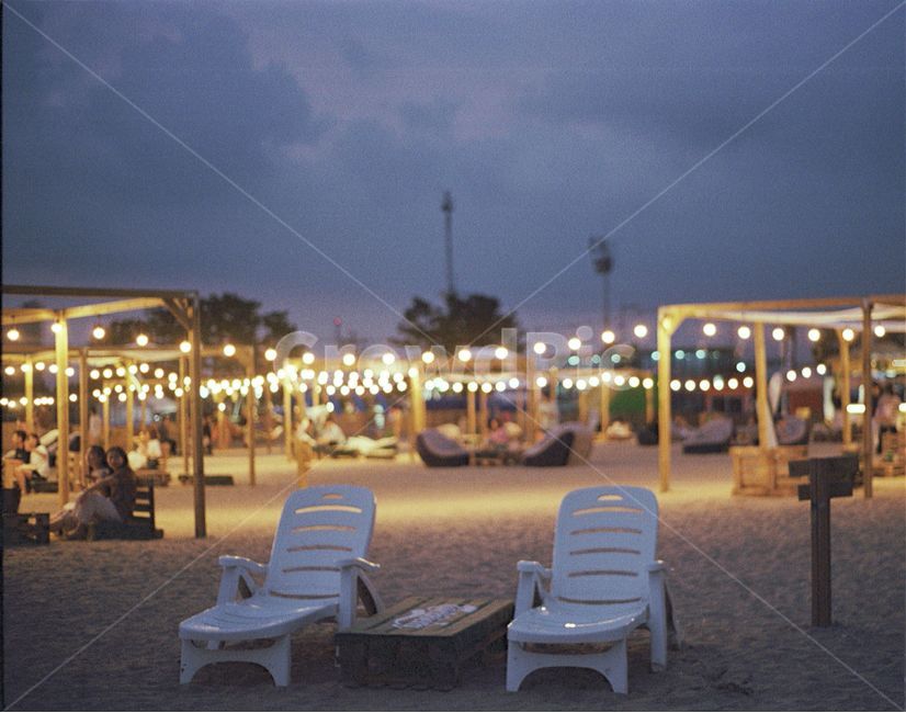 필름카메라,풍경,야경,의자,해수욕장,해변,바다,beach,sea,야경,밤,풍경,nightscape,night,landscape