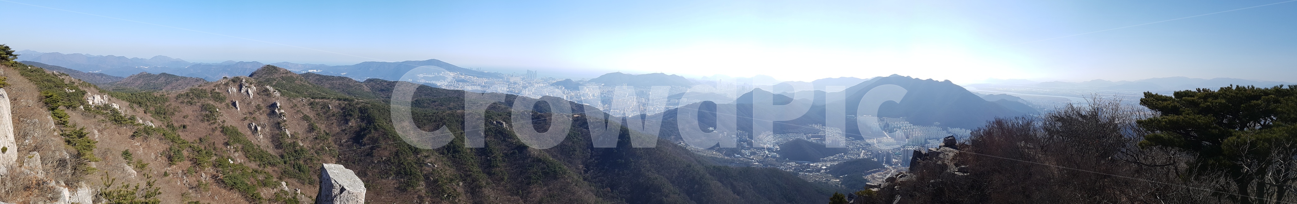 산,mountain,금정산,부산,지평선,nature,outdoors,horizon,파노라마,panorama